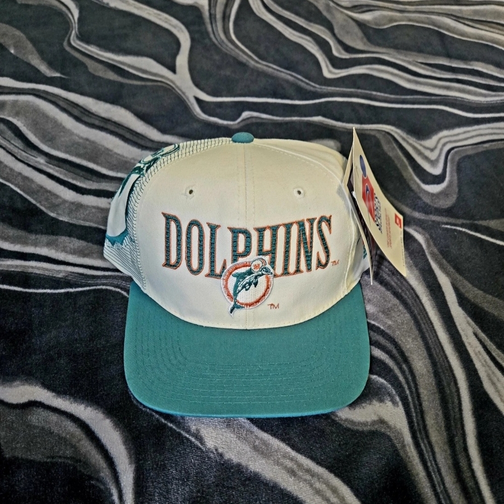 Vintage Miami Dolphins Snapback Hat NWT Sports Specialties Pro Line NFL